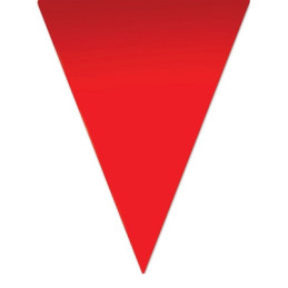 Festone 10 Bandiere ROSSE 5 mt