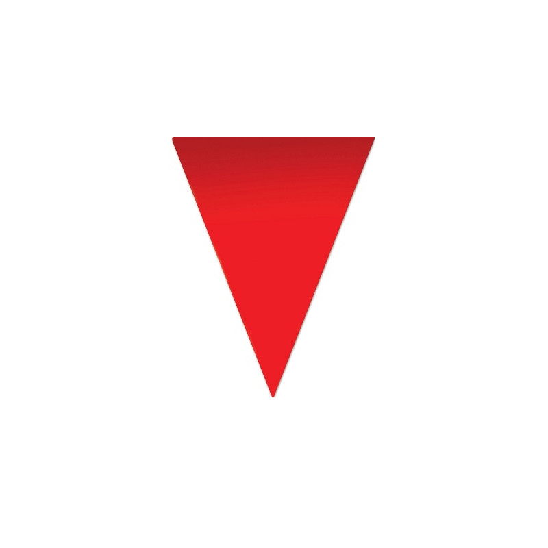 Festone 10 Bandiere ROSSE 5 mt