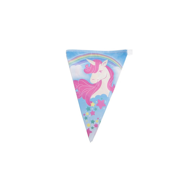 Festone 10 Bandiere UNICORNO 5 mt