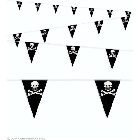 Festone 15 Bandiere PIRATA 6 mt