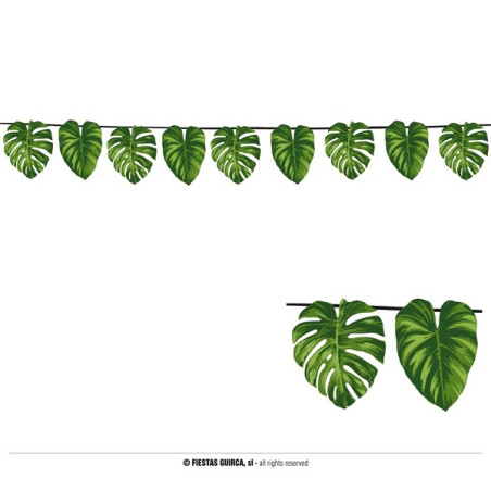 Festone 15 Foglie Hawai Tropicale 3 mt