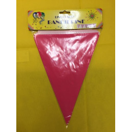 Festone 20 Bandiere Rosa 10 mt