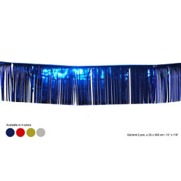 Festone Frange metalliz col ass 25x300 cm (cf. 2 pz)