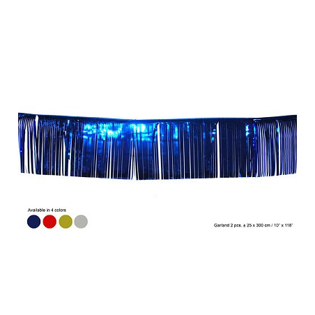 Festone Frange metalliz col ass 25x300 cm (cf. 2 pz)