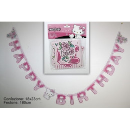Festone Happy Birthday Kitty