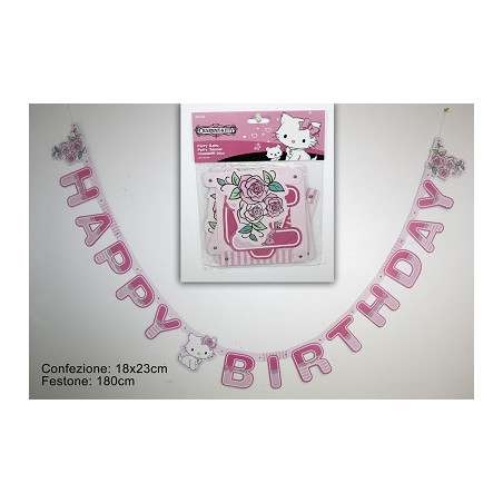 Festone Happy Birthday Kitty