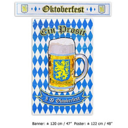 Festone+Poster Oktoberfest 120 cm