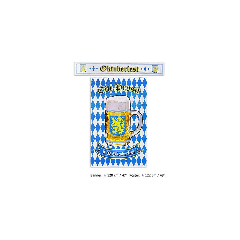 Festone+Poster Oktoberfest 120 cm