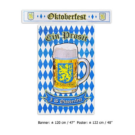 Festone+Poster Oktoberfest 120 cm