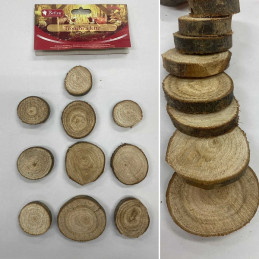 Fette di tronco in legno (10 pz)