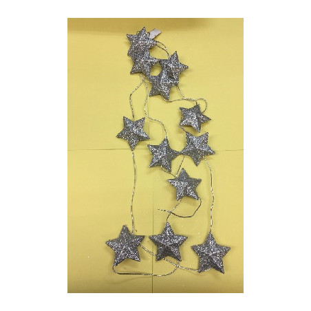 Filo Argento con stelle 2 mt