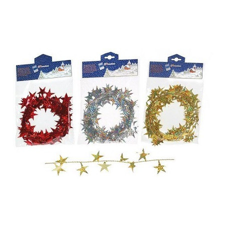 Filo Argento con stelline 5 mt (modellabile)