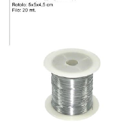 Filo Metallo argento 20 mt