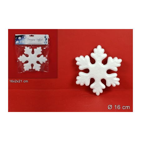 FIOCCO DI NEVE in polistirolo 16 cm