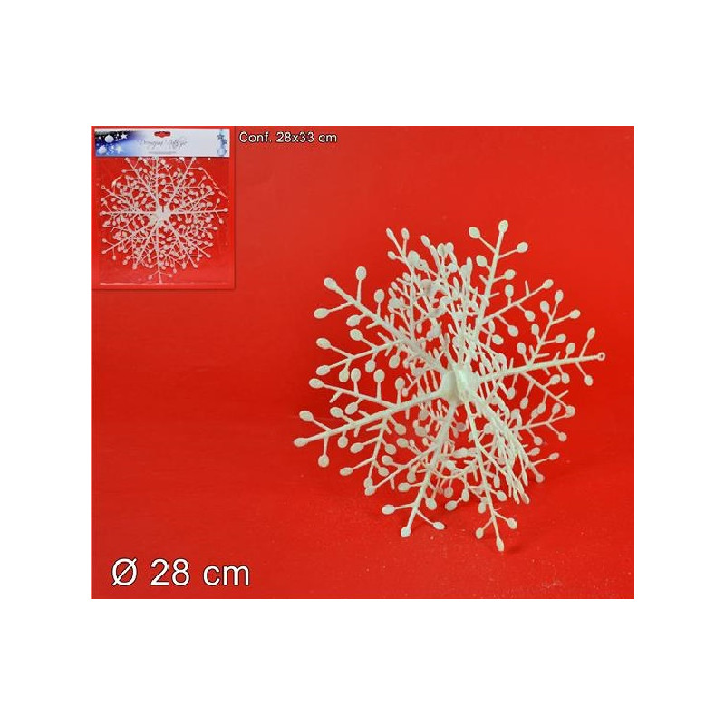 Fiocco Neve 3D da append 28 cm