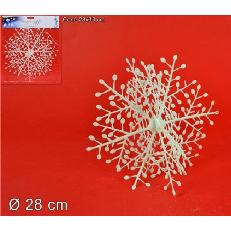 Fiocco Neve 3D da append 28 cm