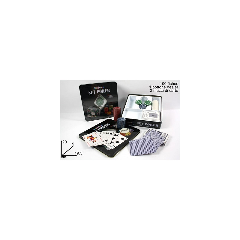 Fish con Carte Poker (cf. 100 pz)