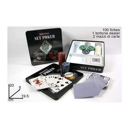 Fish con Carte Poker (cf. 100 pz)