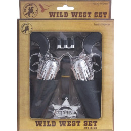 Fodero Cow-Boy Doppio con pistole