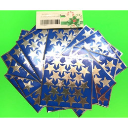Foglio Stelle Adesive Piccole Argento (cf. 12 pz)