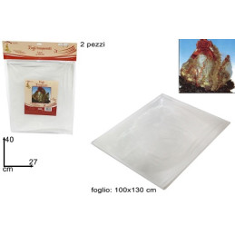 Foglio Trasparente Cellofan 100x130 cm (cf. 2 pz)
