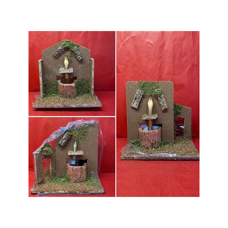 Fontana per presepe con motorino - 3 mod ass