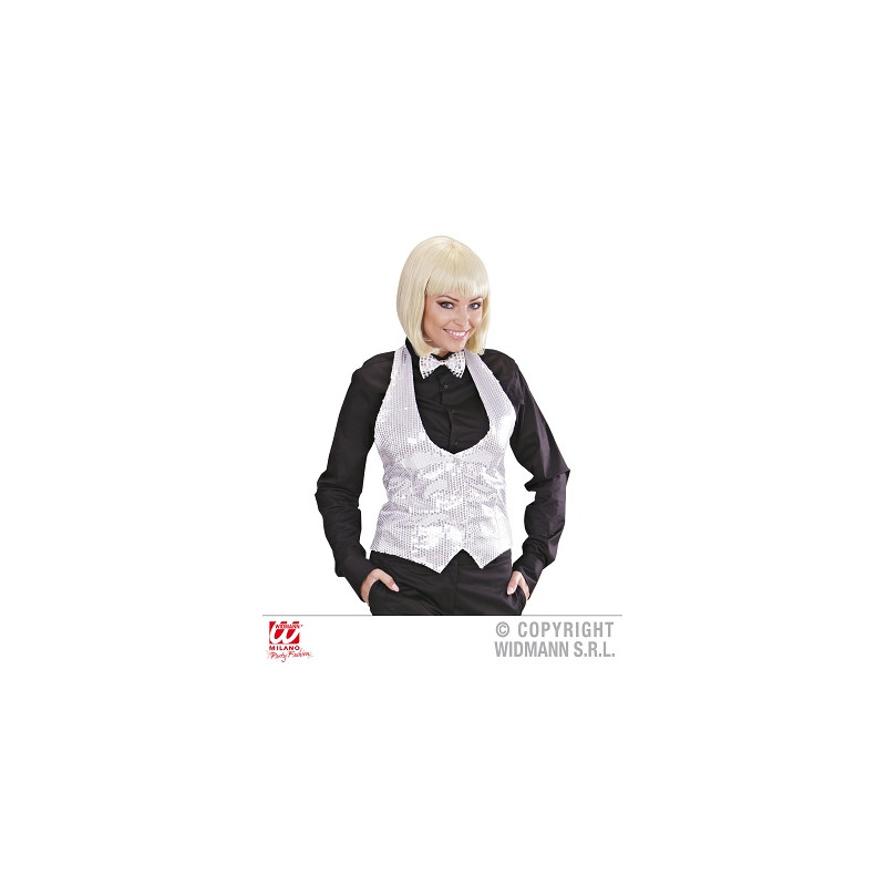 Gilet ARGENTO Donna in Pajlettes - Tg M 44/46