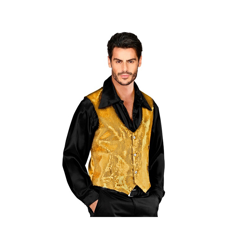 Gilet ORO Uomo in Pajlettes - Tg L 52/54