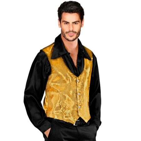 Gilet ORO Uomo in Pajlettes - Tg L 52/54