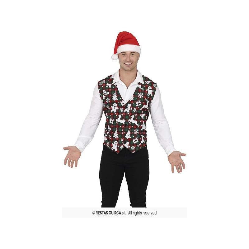 Gilet Scozzese Natalizio - Tg Unica