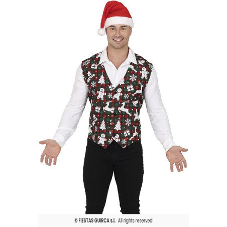 Gilet Scozzese Natalizio - Tg Unica