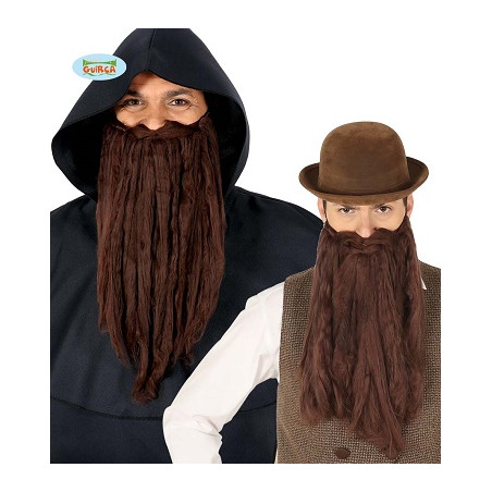 Barba Castana Liscia Lunga