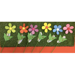 Girandola Fiore in legno col ass