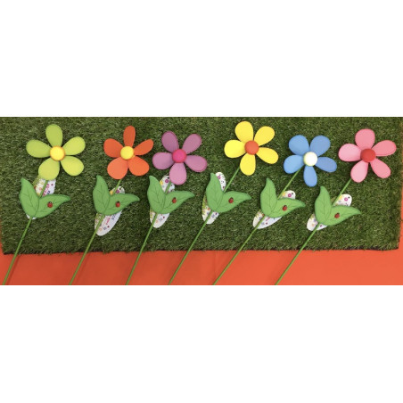 Girandola Fiore in legno col ass