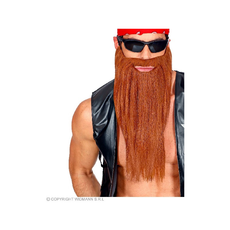 Barba Castana Liscia Lunga