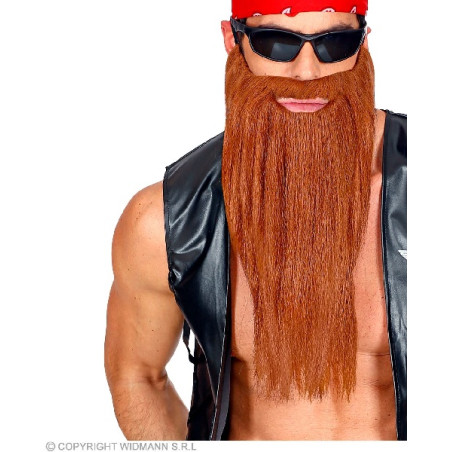 Barba Castana Liscia Lunga