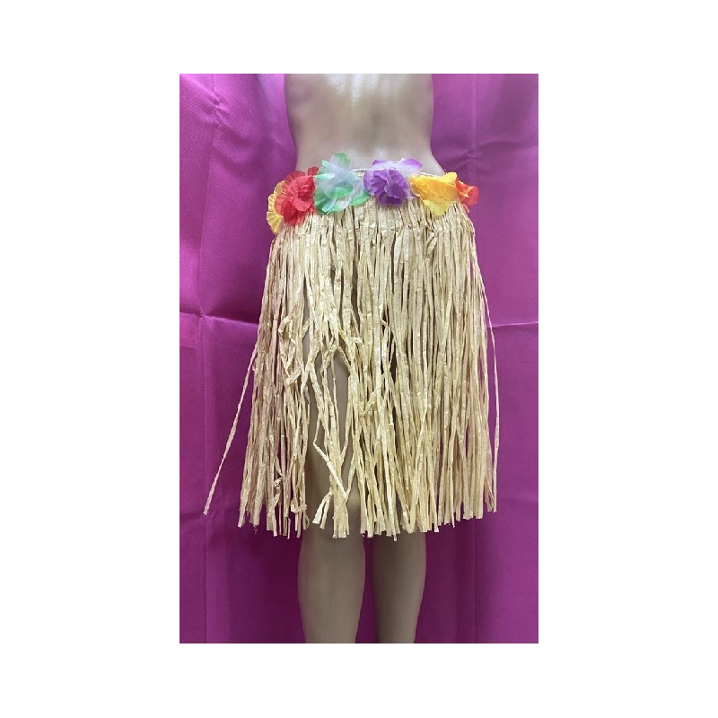Gonna Hawai Color Paglia 45 cm