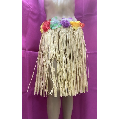 Gonna Hawai Color Paglia 45 cm