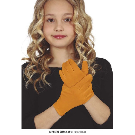 Guanti Arancioni Corti Bambino 17 cm