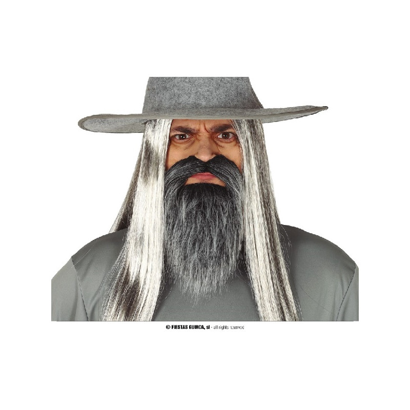 Barba Grigia Liscia Corta