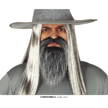 Barba Grigia Liscia Corta