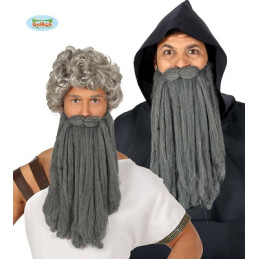 Barba Grigia Liscia Lunga