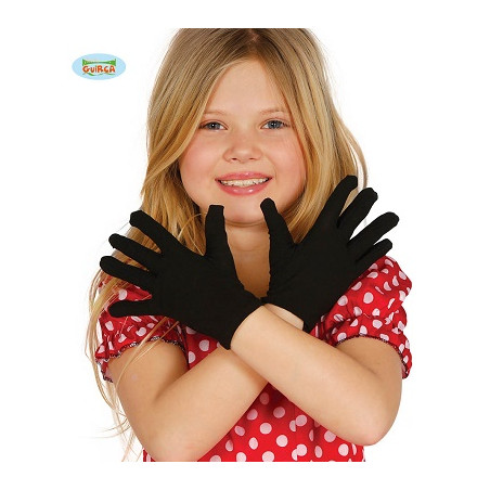 Guanti Neri Corti Bambino 22 cm