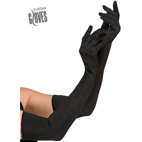 Guanti Neri Lycra Lunghi 60 cm