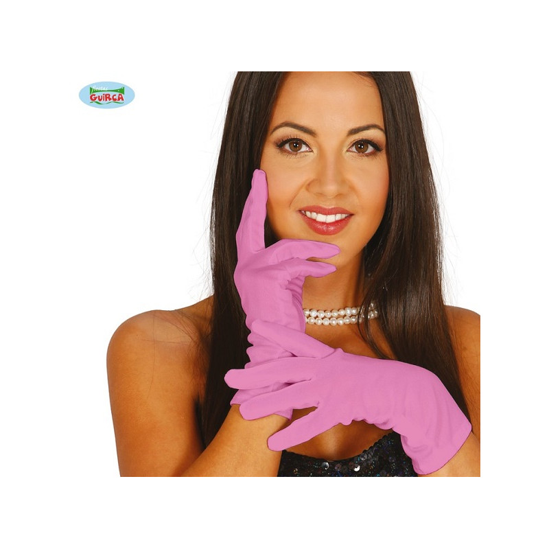 Guanti Rosa Corti 20 cm