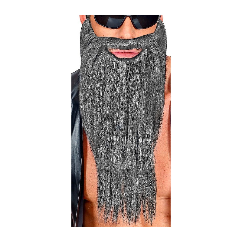 Barba Grigia Liscia Lunga