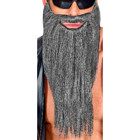 Barba Grigia Liscia Lunga