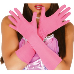 Guanti Rosa Cotone Lunghi 54 cm