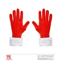 Guanti Rossi Corti con finitura in peluche