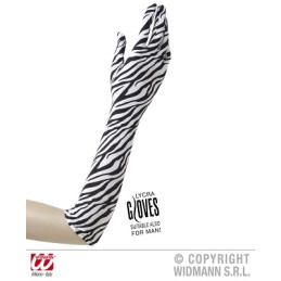 Guanti Zebra Lycra 42 cm